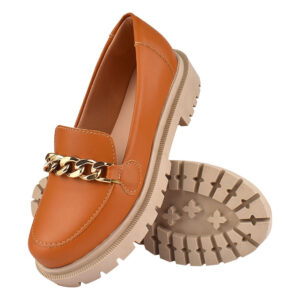 Sapato Mocassim Feminino Tratorado Oxford Loafer Blogueira Plataforma Novo Fabricação Própria Lançamento Oferta