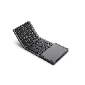 Mini Teclado Dobrável Com Mouse Touch Bluetooth 5.0 C ompatível Smartphone e Tablte