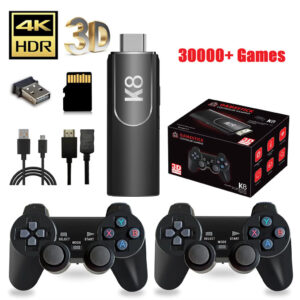 Game Stick 30000 Jogos (Funciona direto na TV) X2/K8 4K Video Game Portatil 64GB Potente Envio imediato